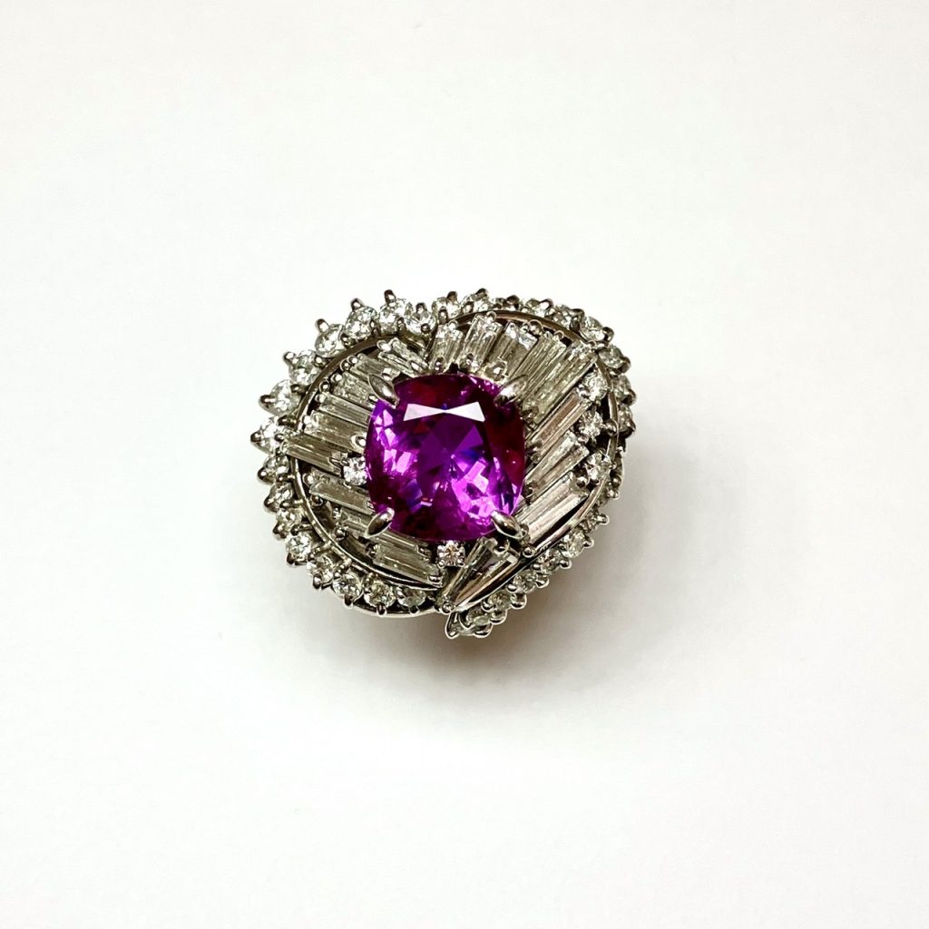 ピンクサファイア 3.011ct リングの買取実績｜色石BANK