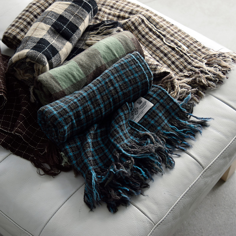 R & D.M.Co- オールドマンズテーラー ウール チェック マフラー “CHECK