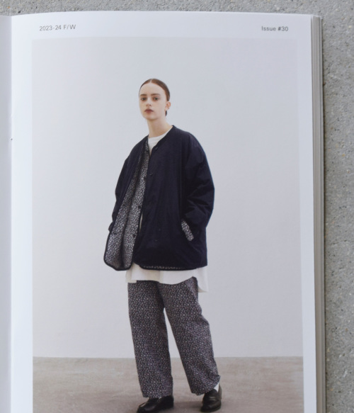 TOUJOURS ユーティリティ ジャケット Silky PL Flower Jacquard Cloth