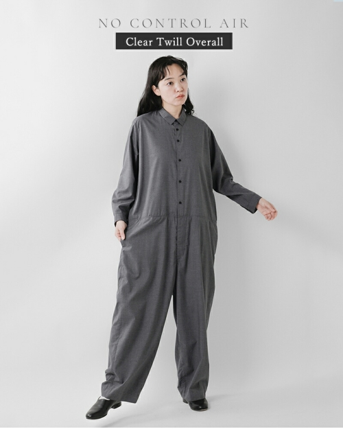 NO CONTROL AIR ノーコントロールエアー クリア ツイル オーバーオール