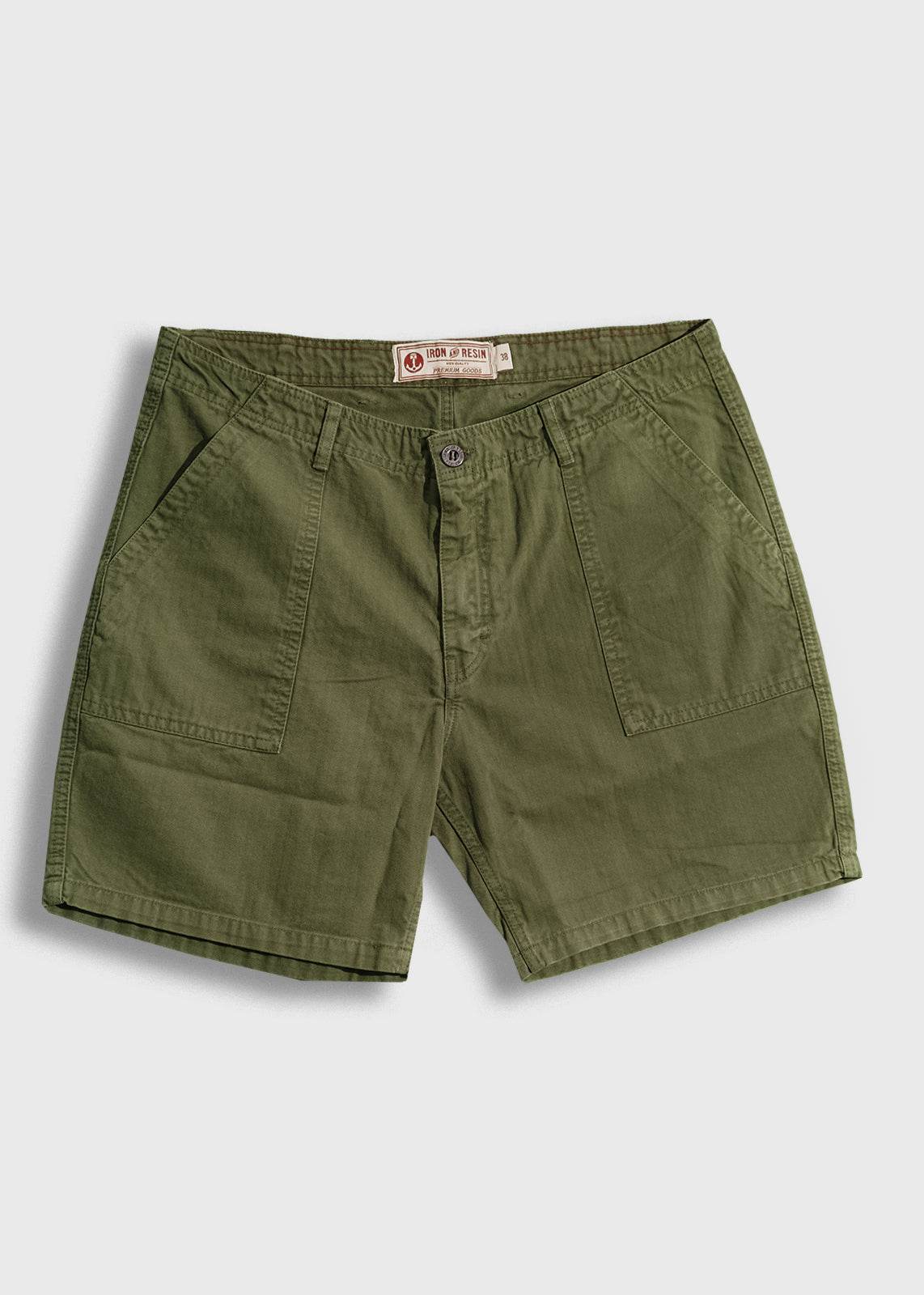 Herringbone Shorts for Men | Brigade Fatigue Short – Iron & Resin