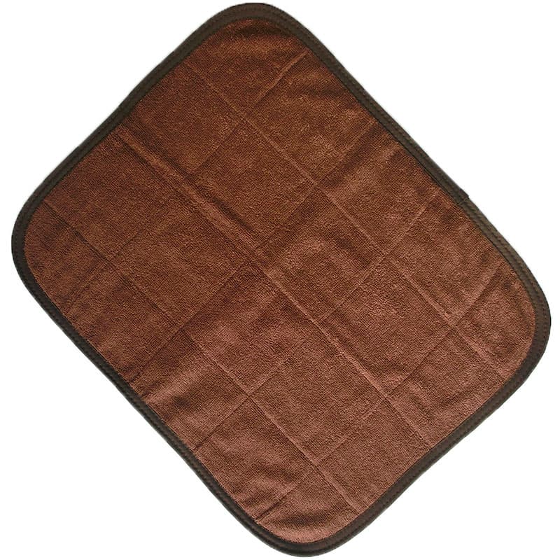 スレン染め業務用ミニサウナマット（ダークブラウン）：1ケース100枚組