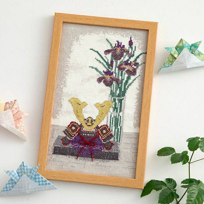 クロスステッチフレーム＜滝のぼり＞ | リバティ 生地、編み物、刺繍