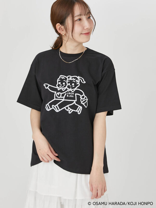 OSAMU GOODS×Te chichi TERRASSE】フロントプリントTシャツ（オフ