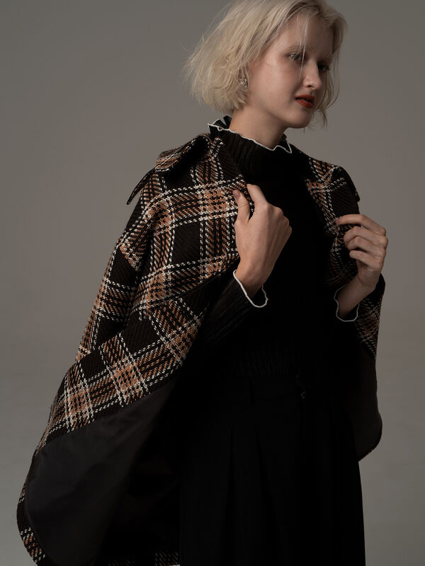 セール】 ロービングチェックミドルコート《2025winter catalog item