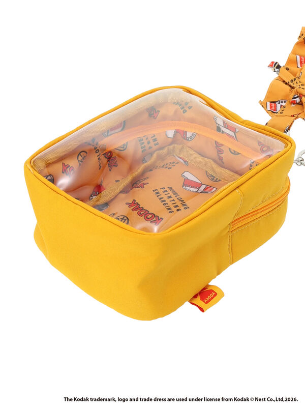 セール】 【KODAK】総柄スマホストラップ付ポーチ（オフホワイト