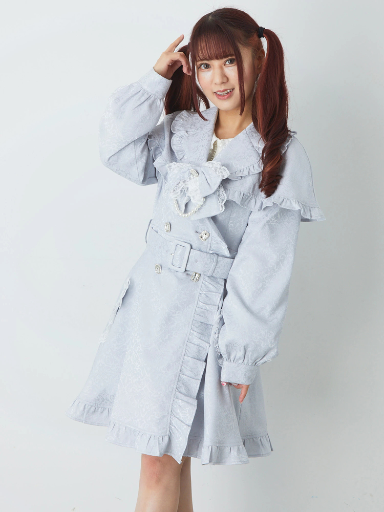 ケープフリルトレンチコート - Ank Rouge(アンクルージュ)のコート