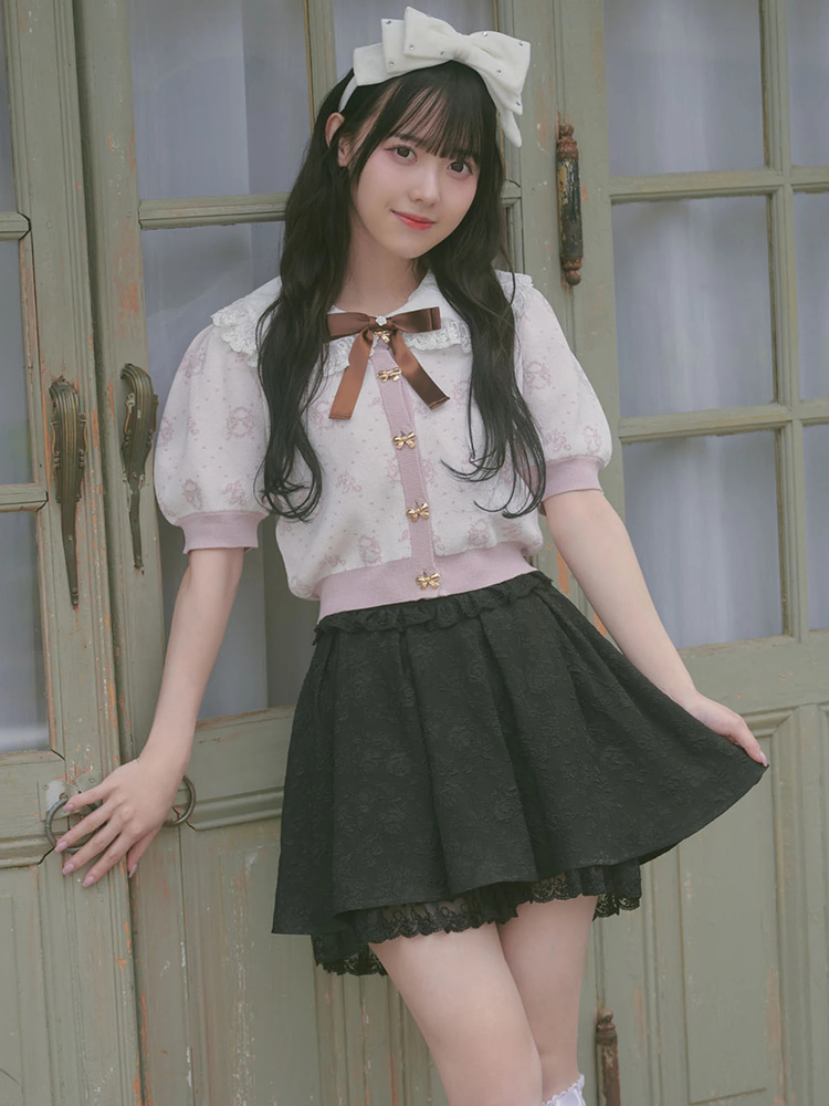 バラボタンジャガードスカパン - Ank Rouge(アンクルージュ)のショート