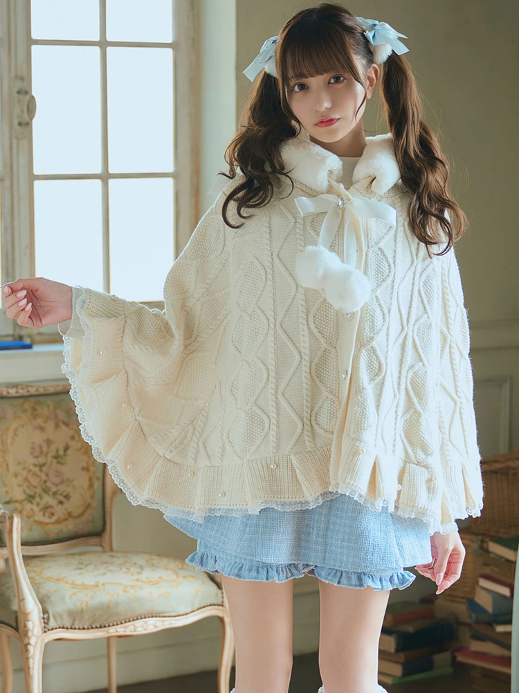 くまちゃんケーブルニット - Ank Rouge(アンクルージュ)のニット