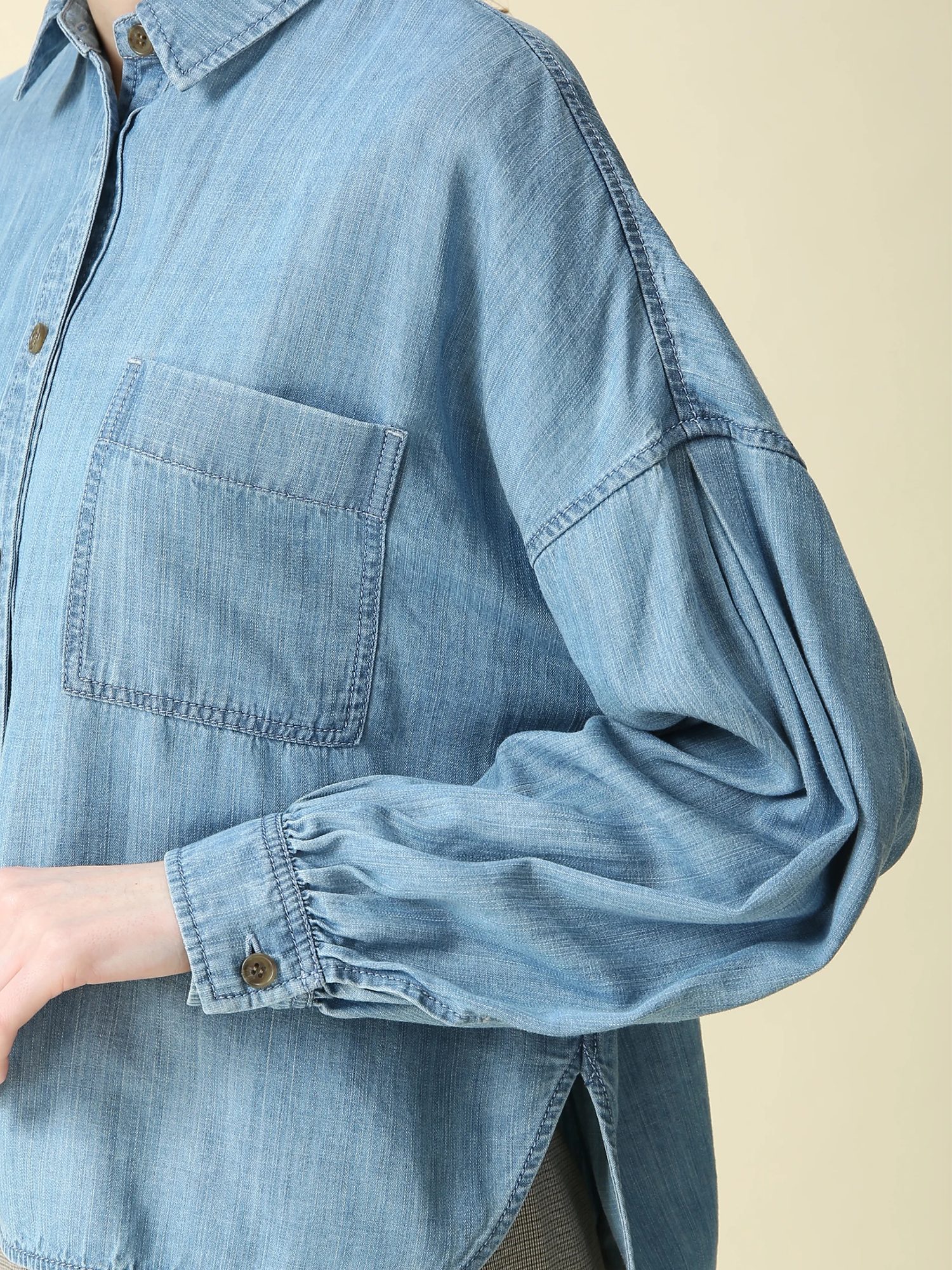 テンセルデニムブラウス ｜ MORABITO BLANC（モラビトブラン）｜.K