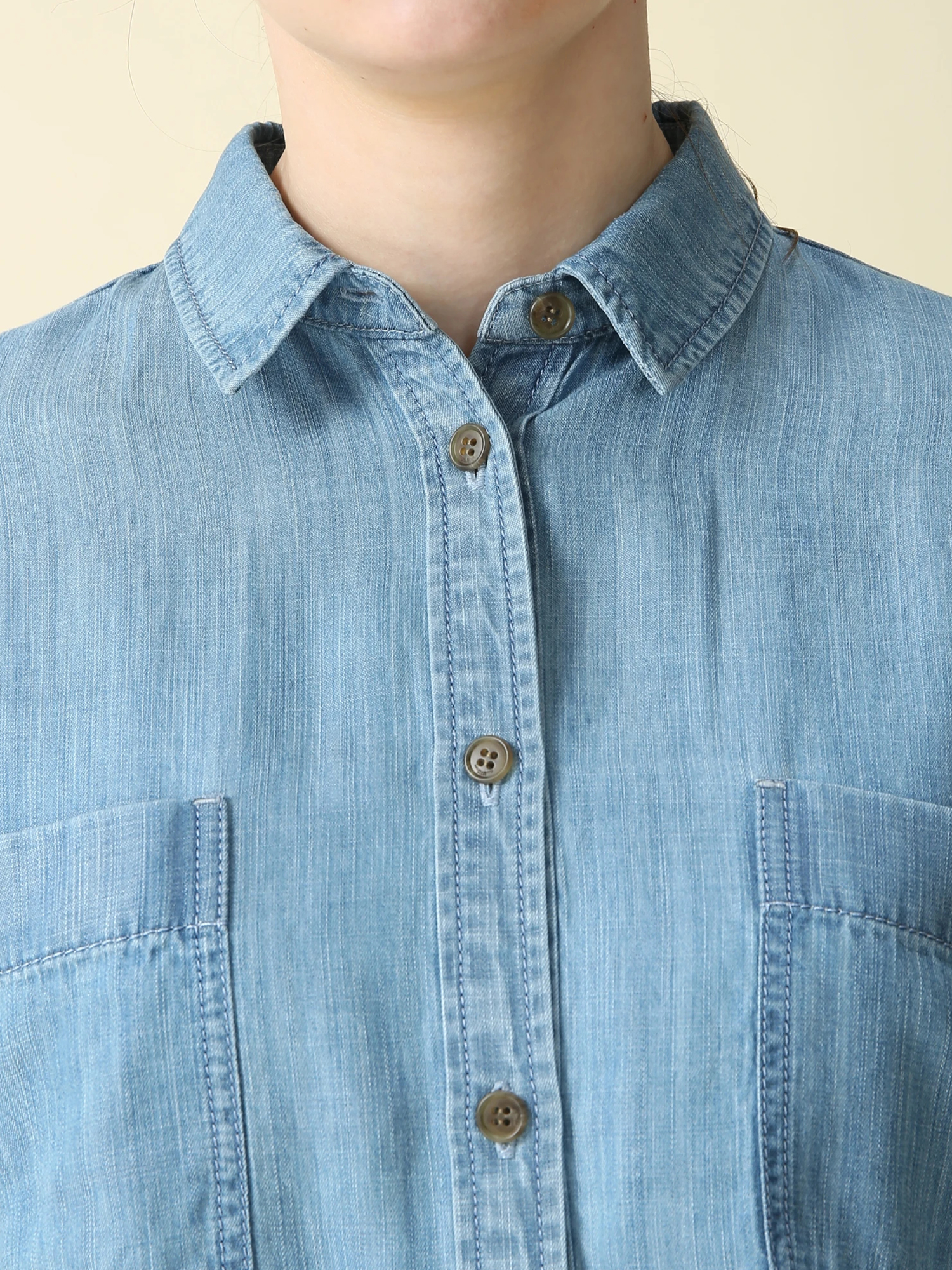 テンセルデニムブラウス ｜ MORABITO BLANC（モラビトブラン）｜.K