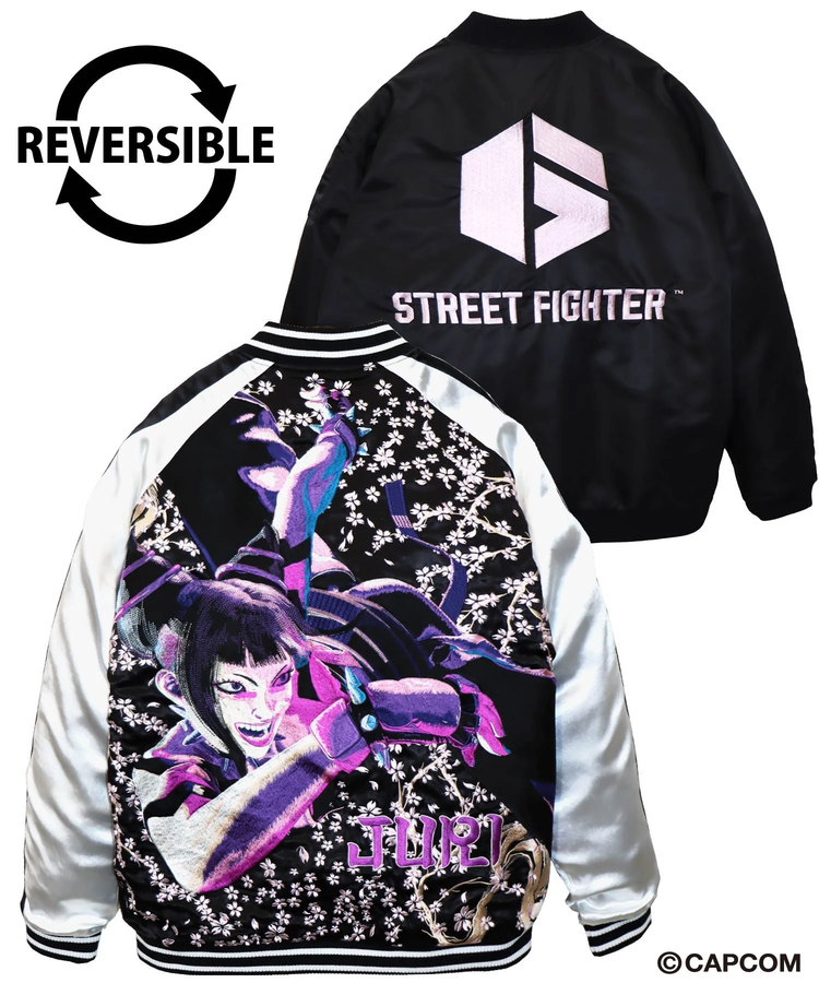 SB STREET FIGHTER6 錦nishiki JURI リバーシブル スカジャン(575351