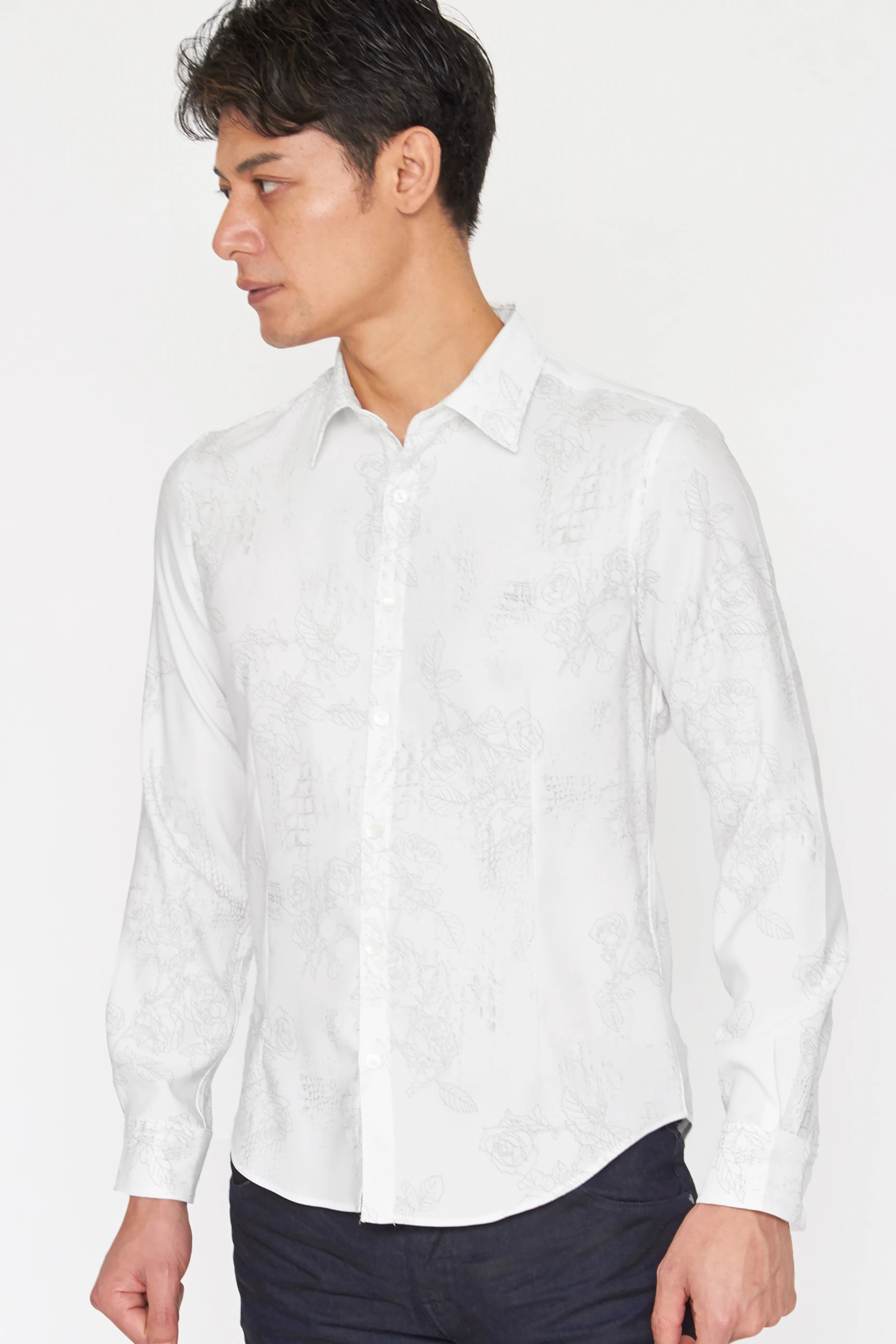 TORNADO MART∴ローズクロコダイルプリントシャツ / TORNADO MART