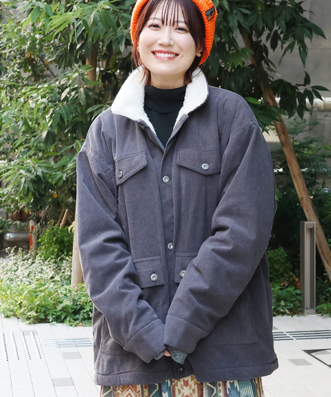 コーデュロイ裏ボアブルゾン 【3月2日(月)15時までの限定価格