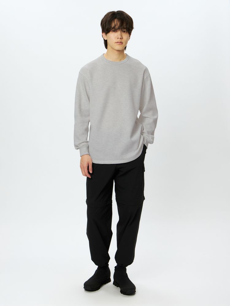 公式】ロングスリーブウォームワッフルクルー（ユニセックス）｜ザ