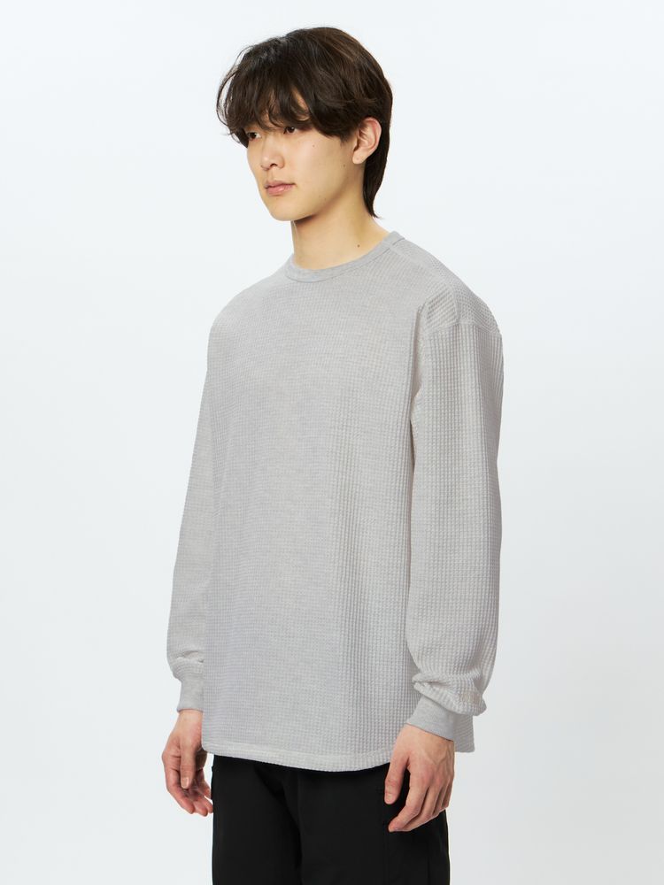 公式】ロングスリーブウォームワッフルクルー（ユニセックス）｜ザ