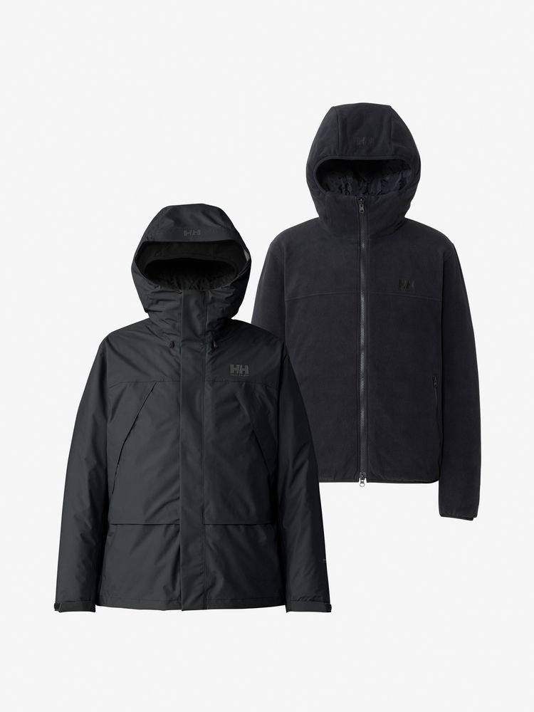 公式】スカンザ3ウェイジャケット（ユニセックス）｜ヘリーハンセン