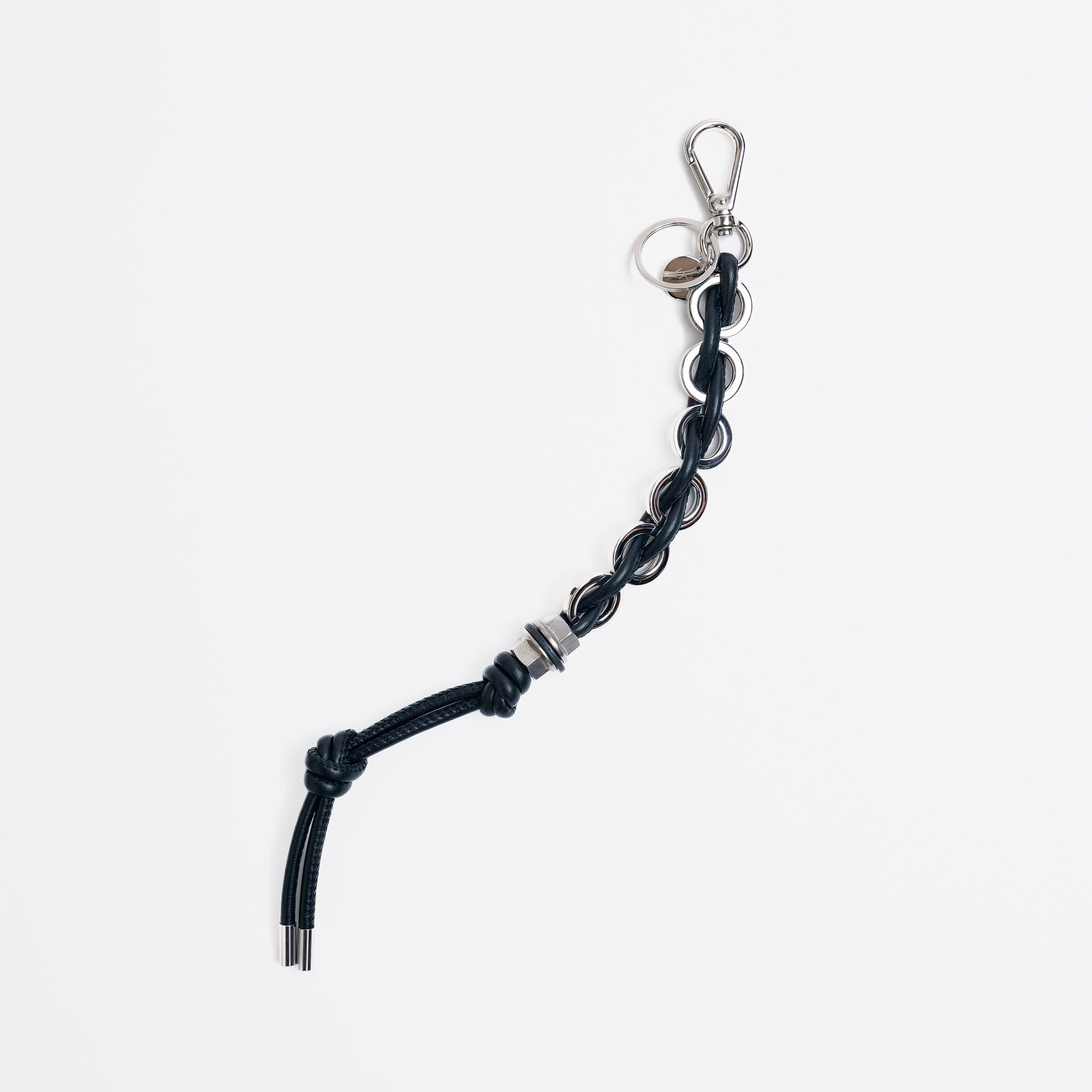 CRISTY RING CHAIN KNOT CHARM / STCOW｜ステッチ入りレザーコードの