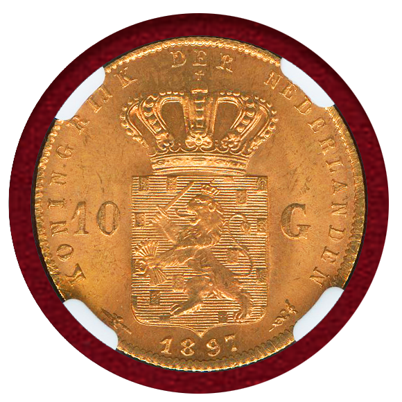JCC | ジャパンコインキャビネット / オランダ 1897年 10グルデン 金貨