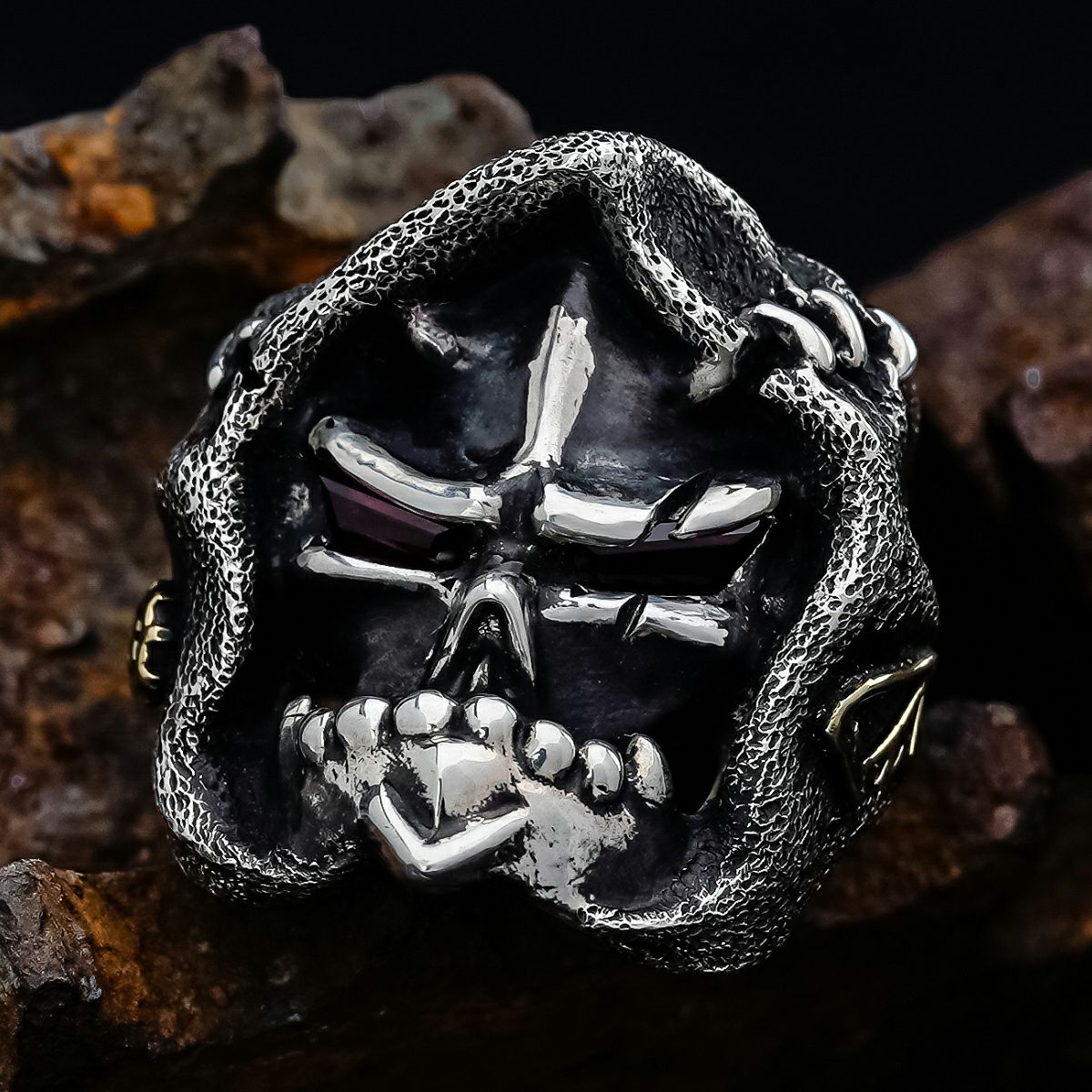 スターリンギア パンチャーニューマオリフェイスペンダント w/22k