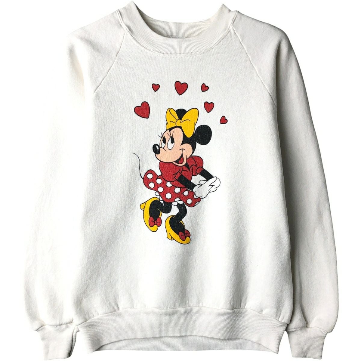 古着 MINNIE MOUSE ミニーマウス キャラクタースウェットシャツ