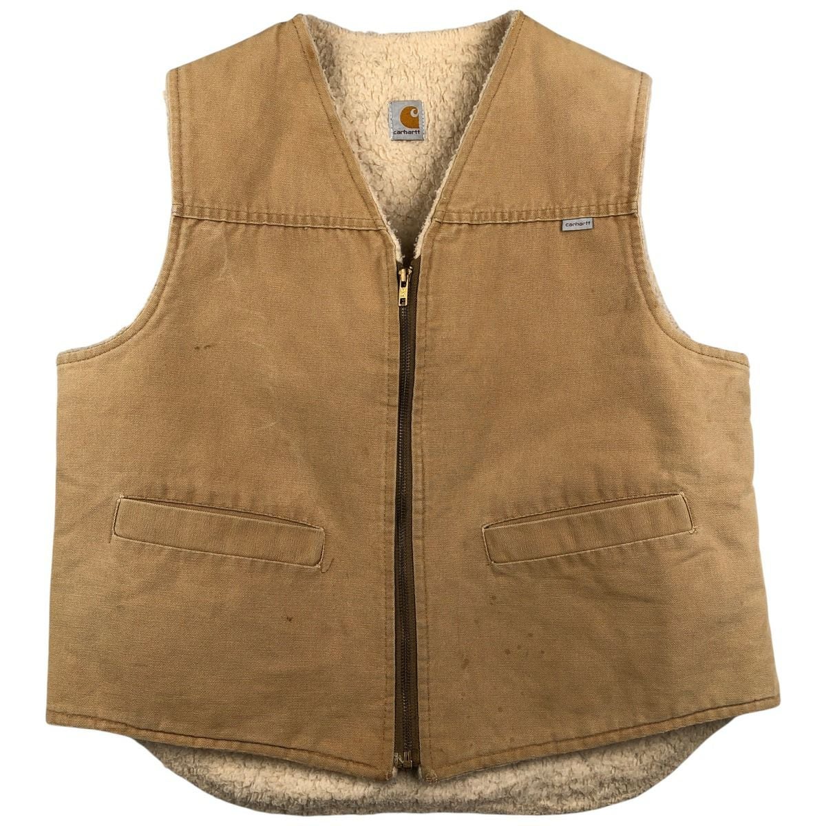古着 80～90年代 カーハート Carhartt ダックベスト USA製 メンズXL