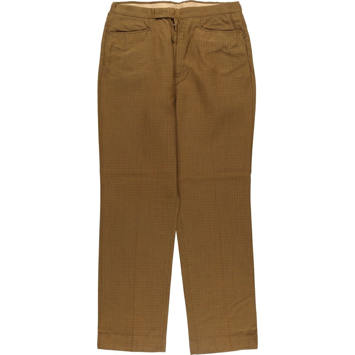 古着 ～90年代 WRINKLE RESISTANT 千鳥格子柄 ウールパンツ スラックス