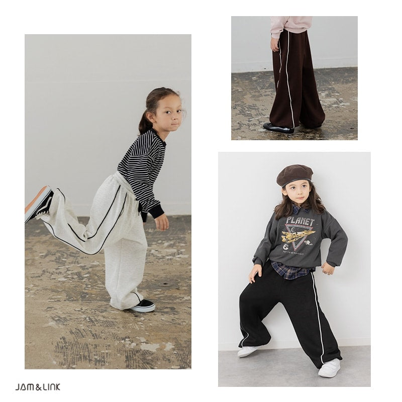 ダンボールニットパイピングワイドパンツ – JAM&LINK