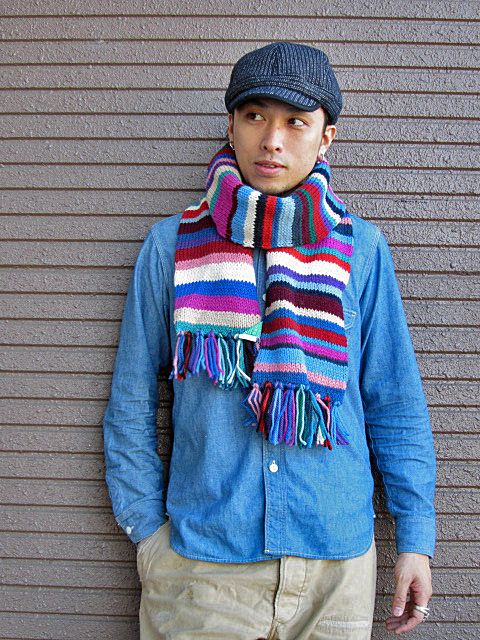 INVERALLAN」 インバーアラン 12A HANDKNIT SOLID MUFFLER ハンド