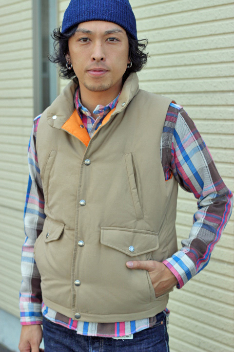 Pherrows」 フェローズ通販 ダウンベスト 60/40クロス 14W-A.D.V