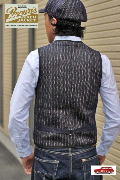 BROWN'S BEACH JACKET ストライプベスト Browns BEACH」 EARLY VEST