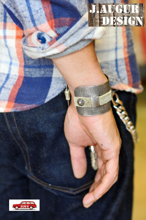 J.AUGUR DESIGN」 Silver × Leather Brace ジュディーオーガーデザイン