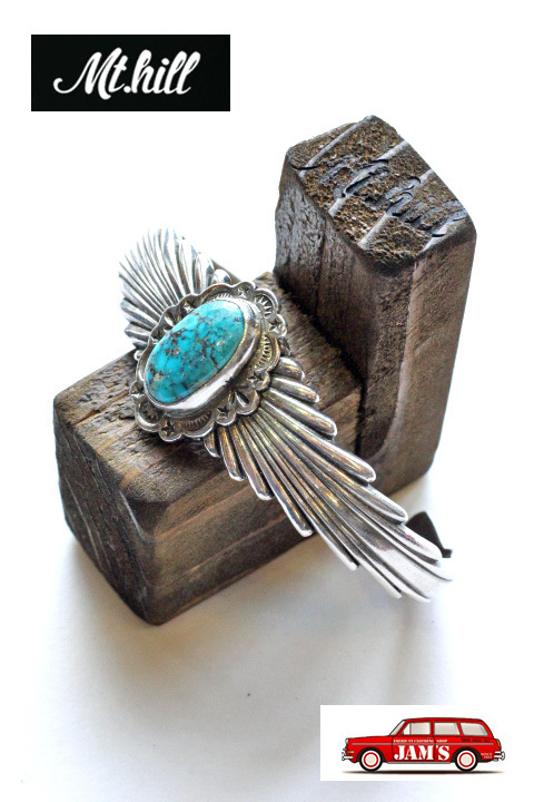 Mt.hill」 マウントヒル サンバーストバングル ミディアム ターコイズ