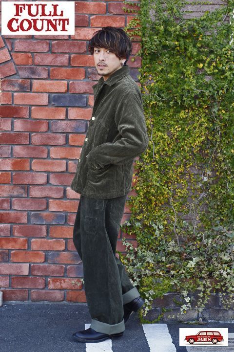 FULLCOUNT」CORDUROY COVERALL JACKET フルカウント 太畝コーデュロイ