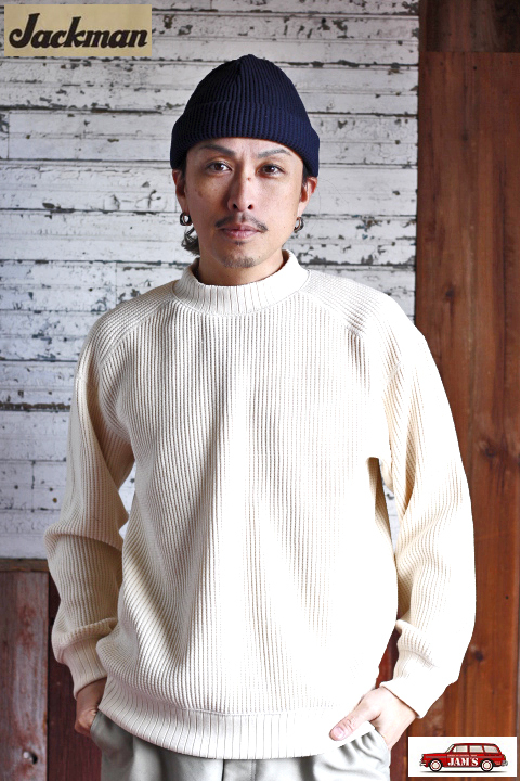 Jackman」New Waffle Mid-Neck ジャックマン ワッフル ミッドネック