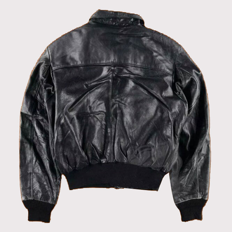 80s A2 Flight Vintage Military Leather Jacket - Shop Now