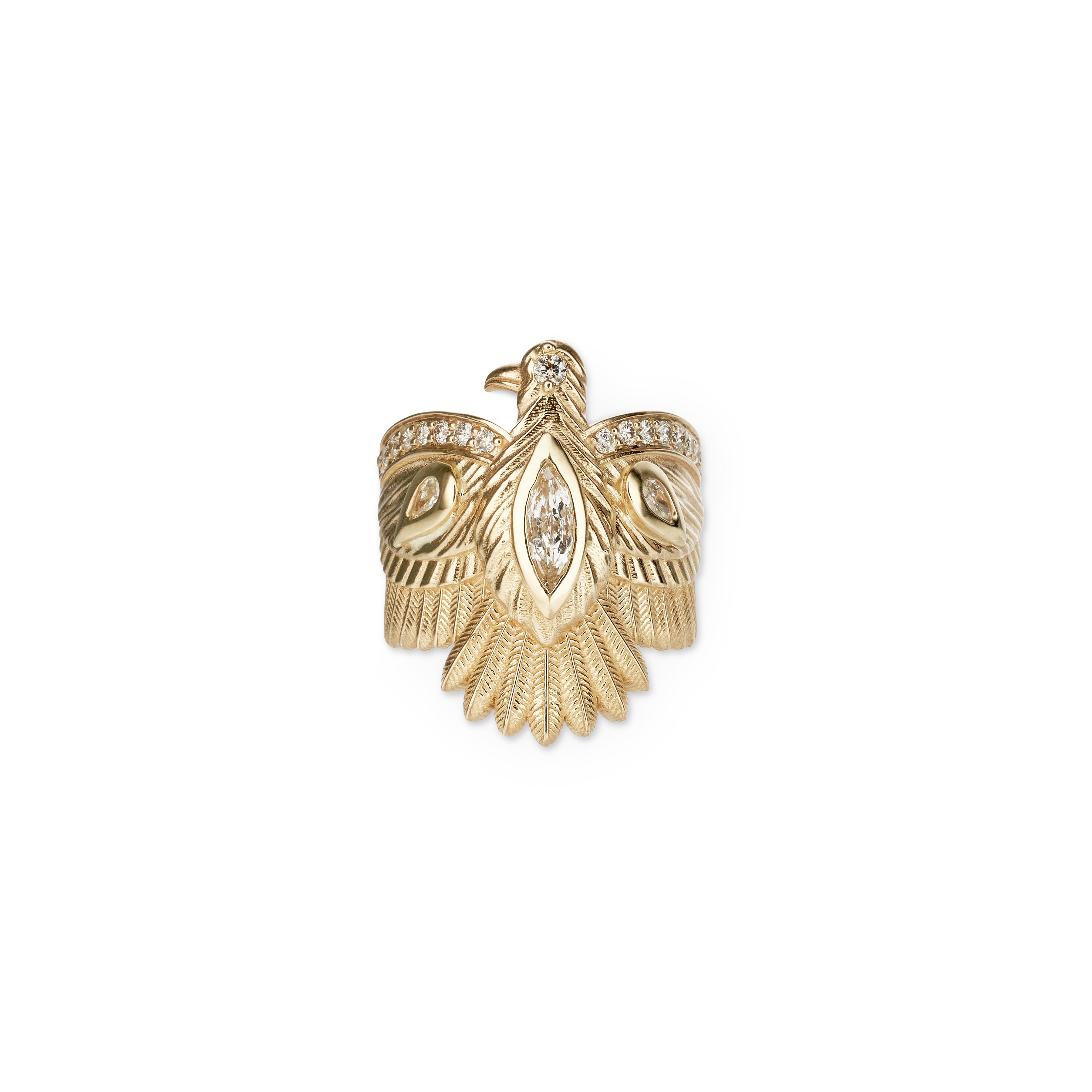 Diamond Thunderbird Ring – Jacquie Aiche