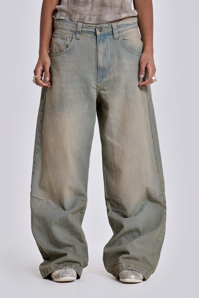 Shop Light Wash Colossus Jeans | Jaded London | Clothing