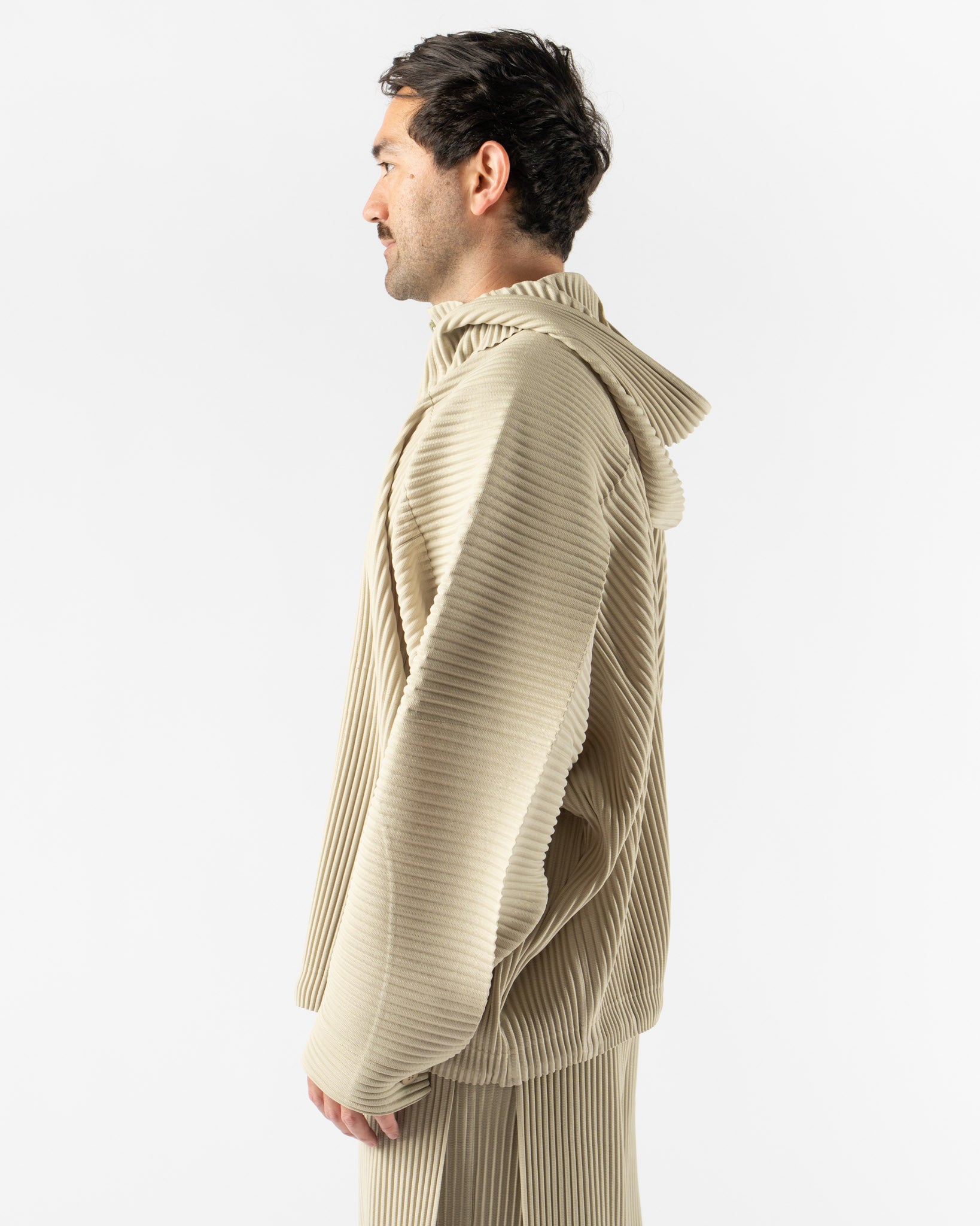 Homme Plissé Issey Miyake Monthly Colors May Jacket in Dry Grass