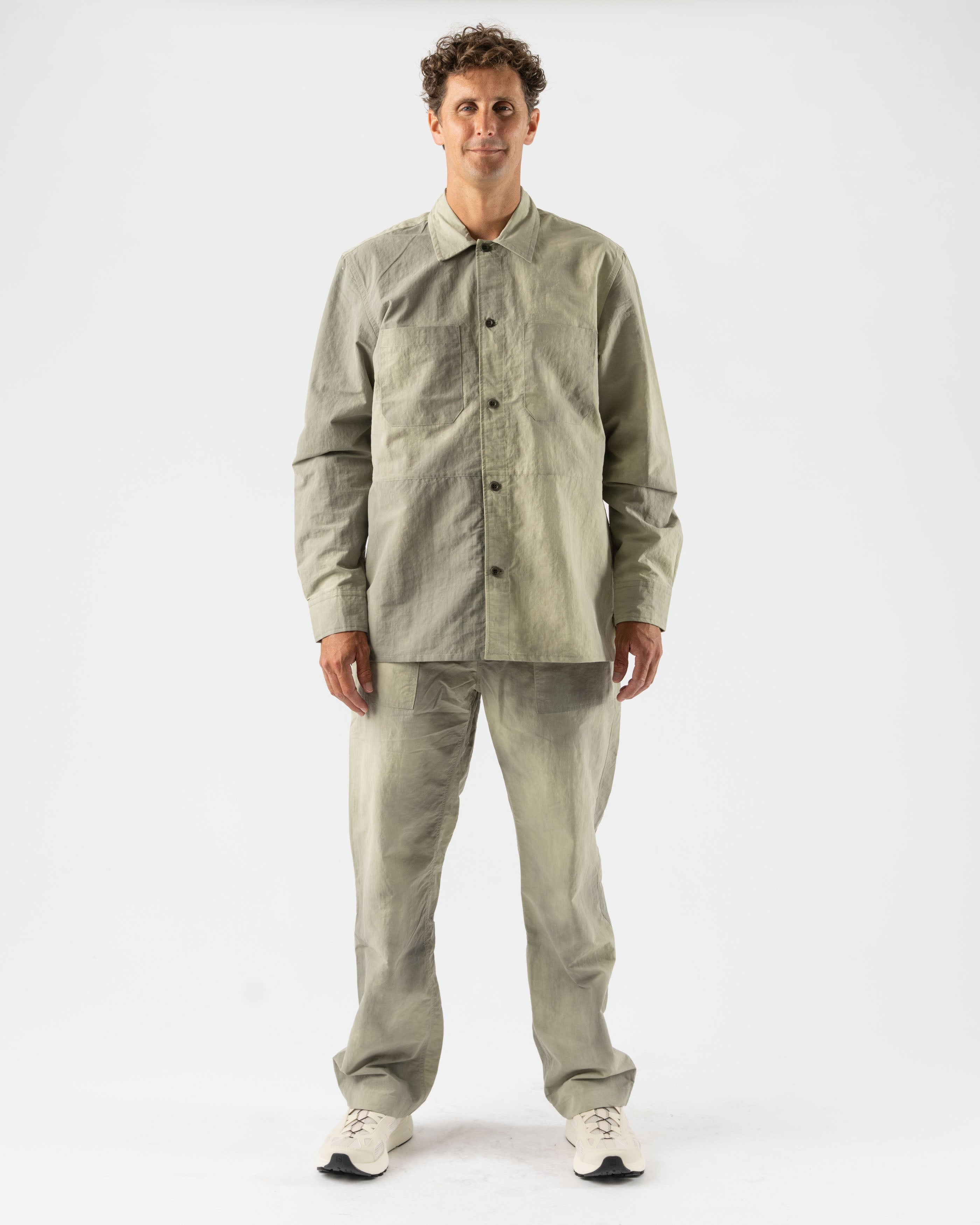 Norse Projects Ulrik Wave Dye Overshirt in Clay Curated at Jake
