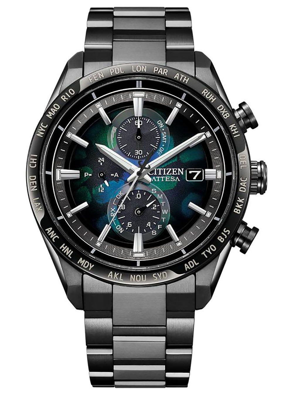 CITIZEN WATCH ATTESA ACT LINE/BLACK TITANIUM™ SERIES LAYERS OF