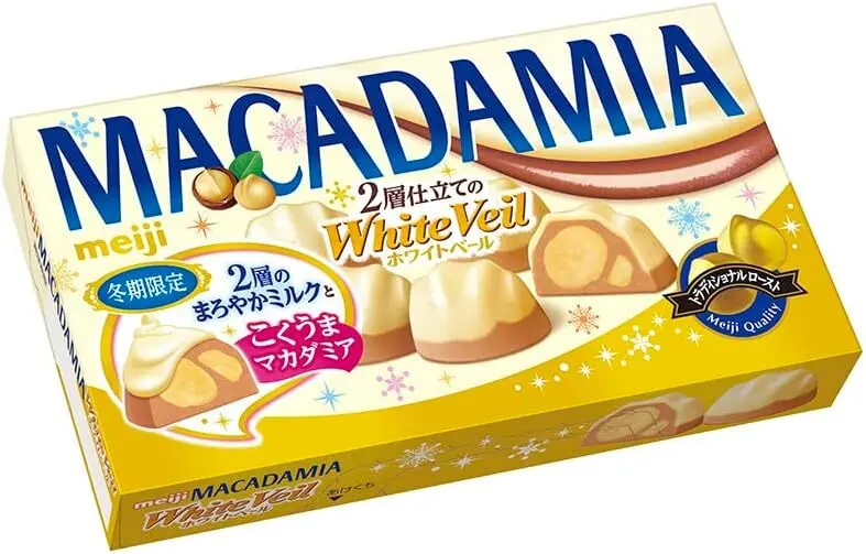 Meiji Macadamia Chocolate White Veil 9pcs (明治 meiji マカダミア