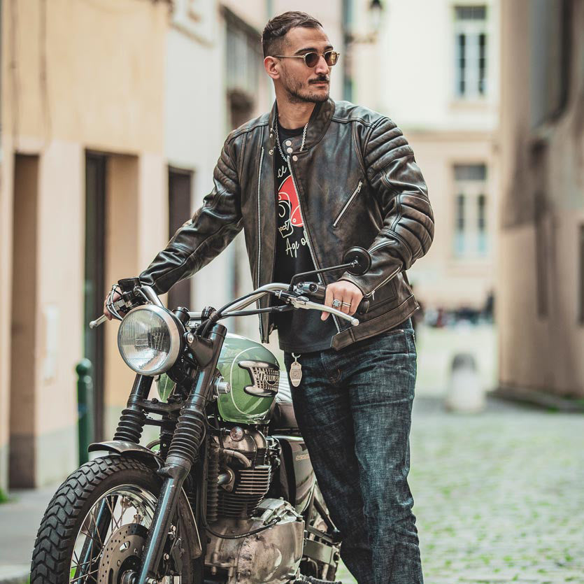 試着無料】エイジオブグローリー ロッカー - バイク レザー ジャケット