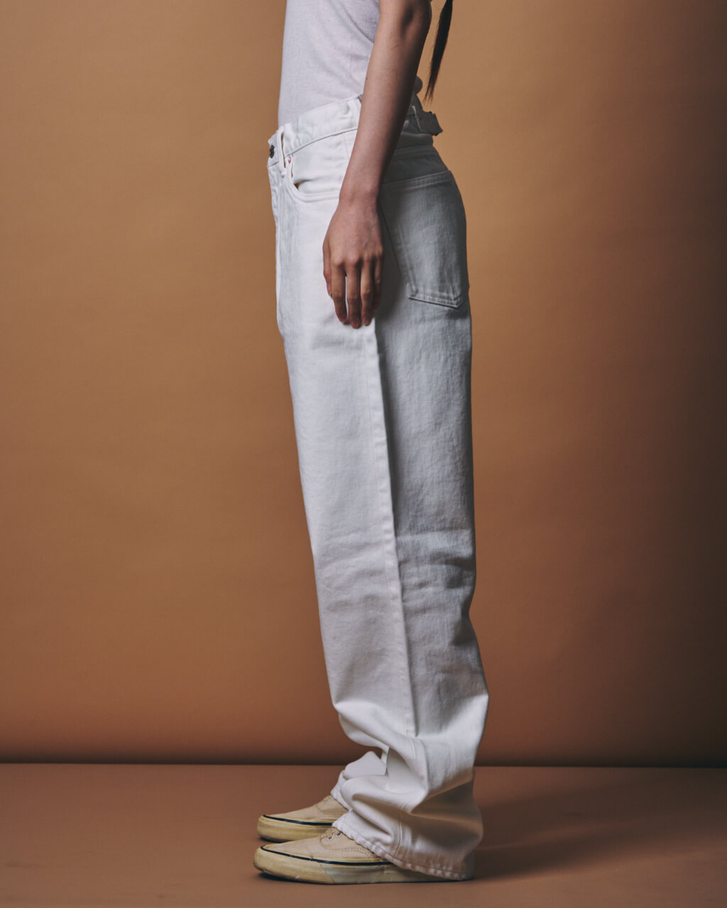m.u × Oblada 1938 White Denim Pants – Japoness