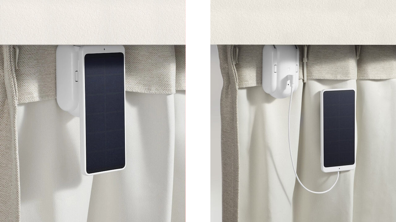 SwitchBotカーテンソーラーパネルプラグ SwitchBot カーテンを太陽光