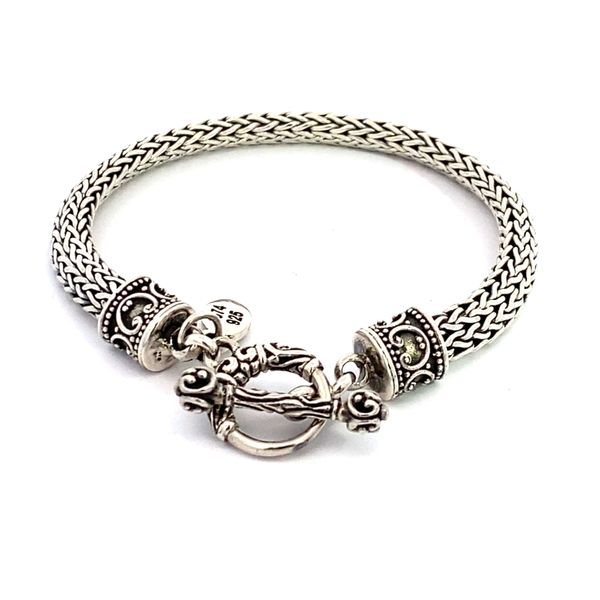 ESTATE STERLING SILVER TOGGLE BRACELET 610-00166 | Hart's Jewelry