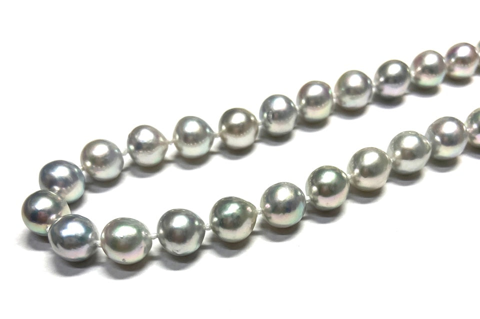 Natural Blue Akoya Pearl K18WGナチュラルブルーアコヤパール