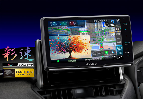 9V型フローティング ナビゲーション 彩速ナビ MDV-M912F Apple CarPlay