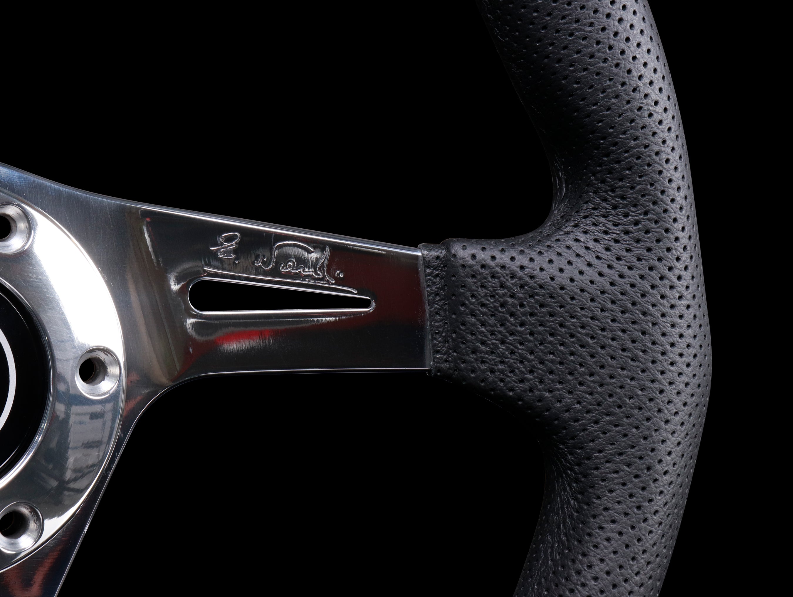 Nardi Basic Kallista 350mm Steering Wheel - Black Leather