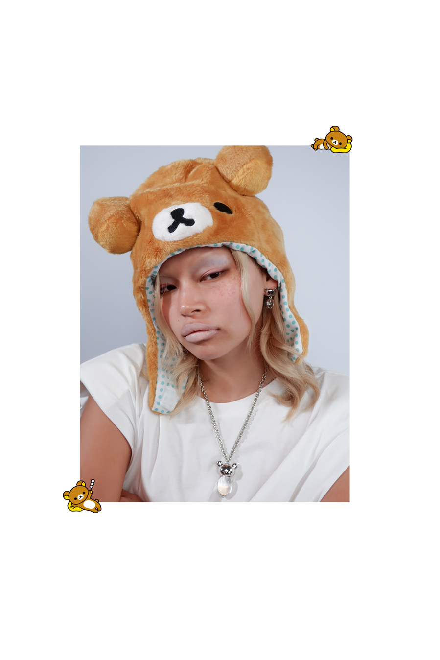 JIWINAIA for RILAKKUMA Rock Crystal Earrings • JIWINAIA JEWELLERY